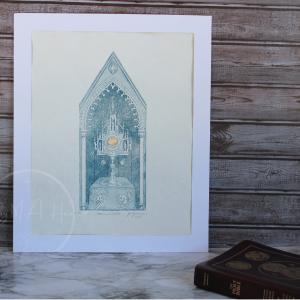 Adoramus Te Christe Intaglio Artwork