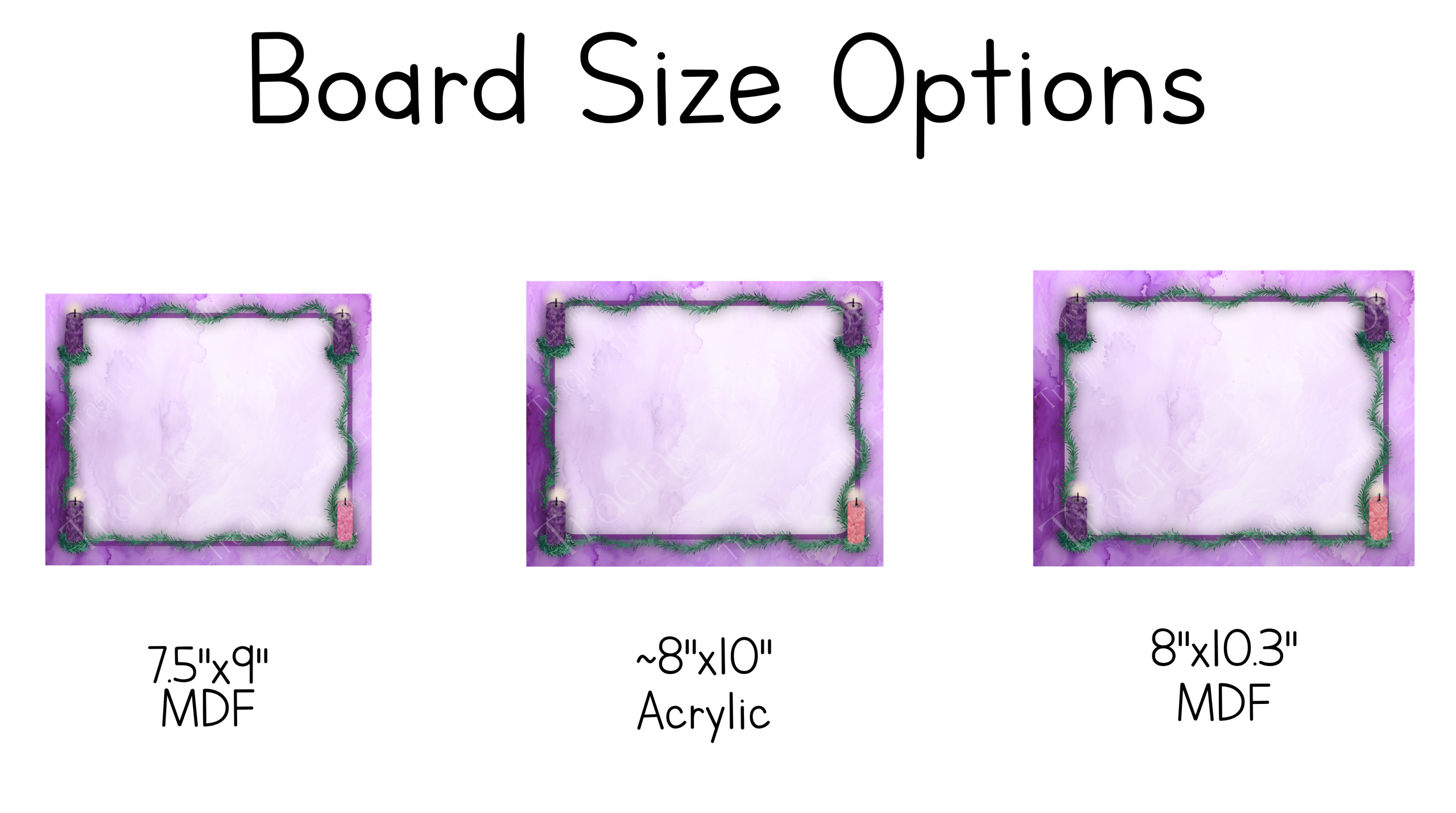 Blank Advent Wreath Dry-Erase Board for Catholics to promote liturgical living with many uses! - Image 4