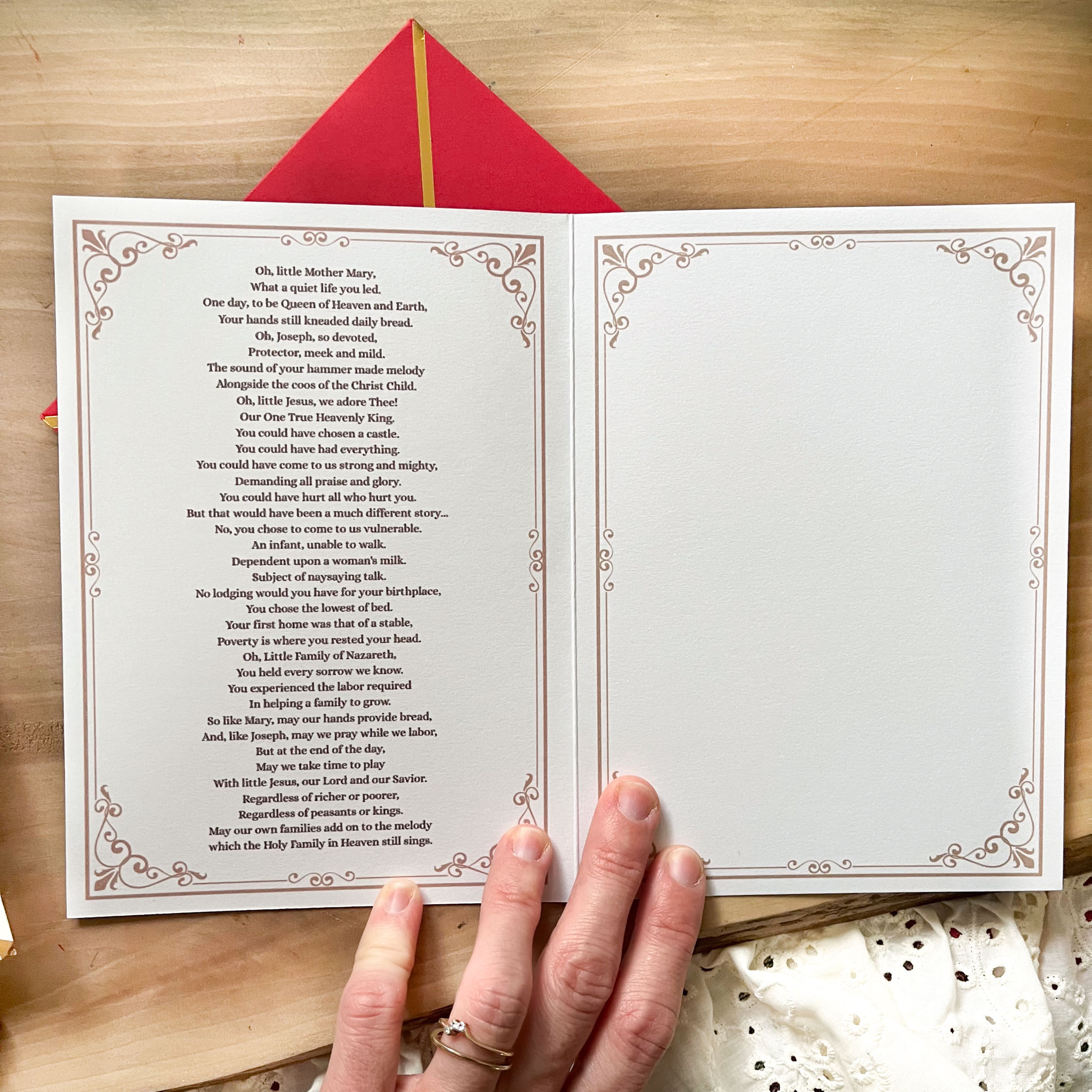 Holy Family Christmas Poem