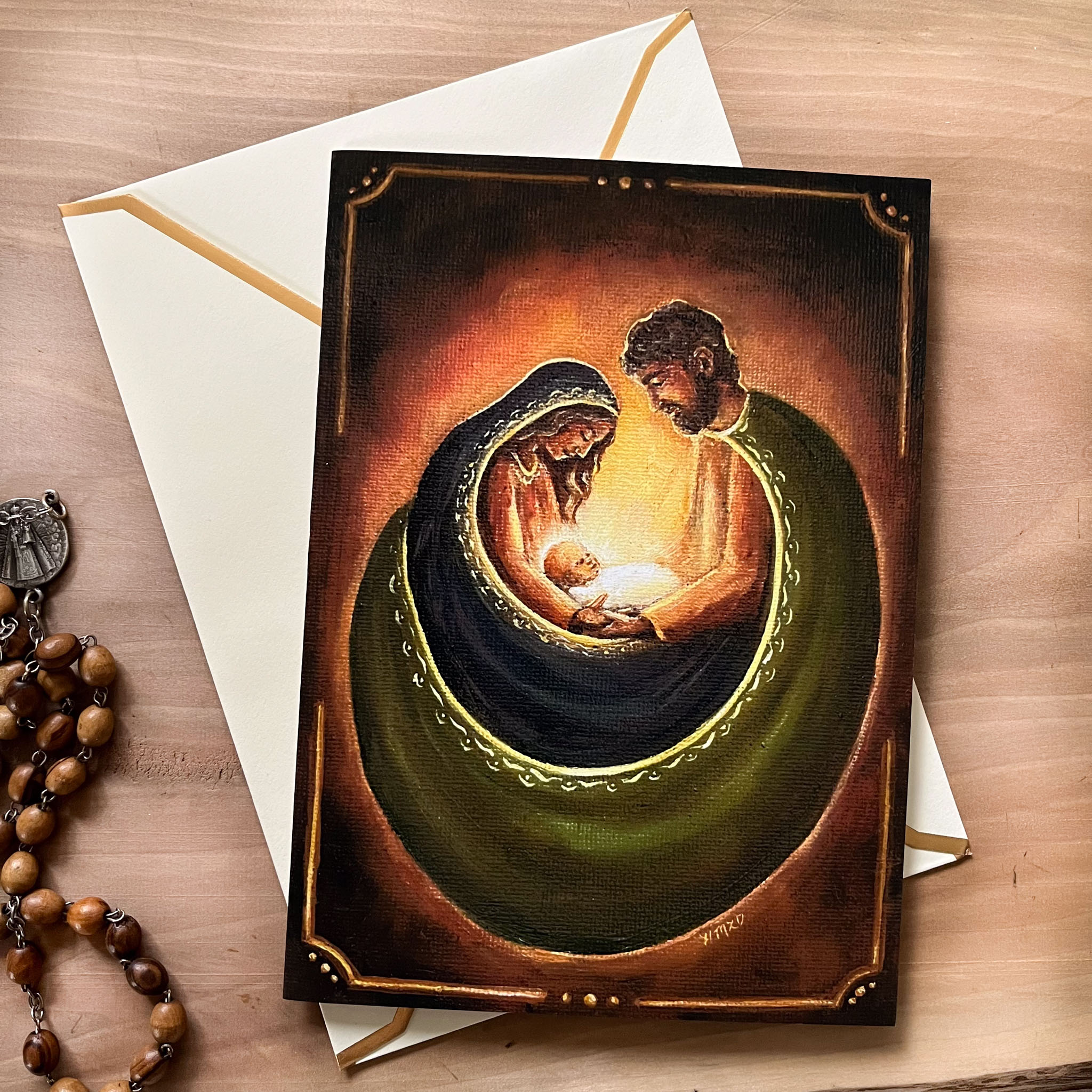 Holy Family Christmas Greeting Card