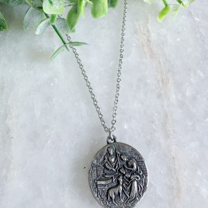 Holy Spirit/Holy Family Necklace (Silver)