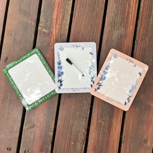 Floral Collaboration dry-erase boards - Original artwork by Jess Stanish, Catholic Handmade