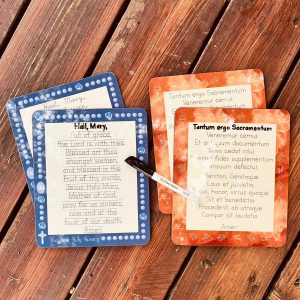 Rosary or Eucharist Collab Design Catholic Prayer Dry-Erase Board