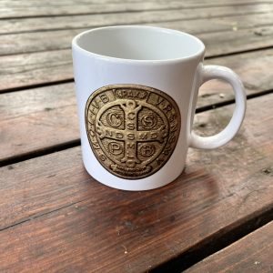 St. Benedict Medal Double-sided Design Mug - 11 to 15.6oz Catholic mug - Made to Order