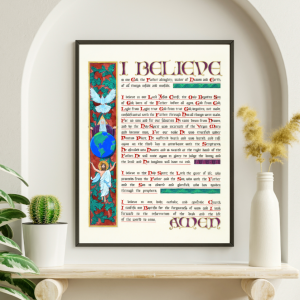 Nicene Creed Illuminated Calligraphy Print