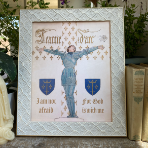 St. Joan of Arc Catholic Inspirational Quote | Vintage Style St. Joan Confirmation Art Print