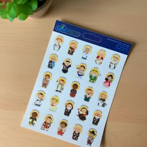 Saint Sticker Sheet - 25 Saint Stickers (Version 1)