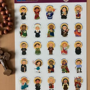 Saint Sticker Sheet - 25 Saint Stickers (Version 4)