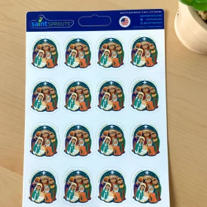 Nativity Stickers Sheets Greeting Card Seals