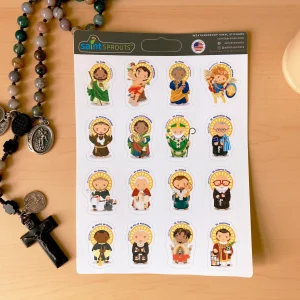Male Saint Sticker Sheet