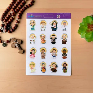 Female Saint Sticker Sheet