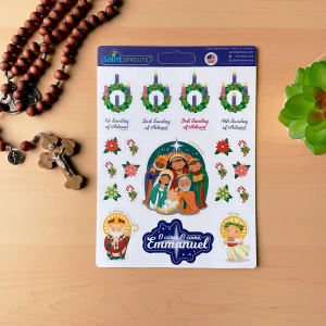 Christmas Sticker Sheets Advent Season