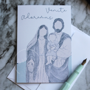 Venite Adoremus Christmas card