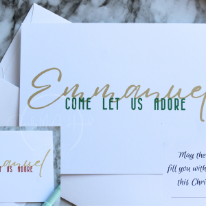 Emmanuel Christmas Card