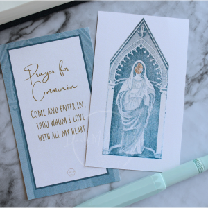 Our Lady of Eucharist Holy Card
