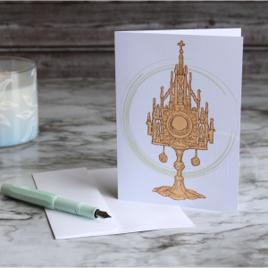 Monstrance Greeting Card (not Mass intention)