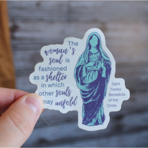 Our Lady of Eucharist English Vinyl Sticker