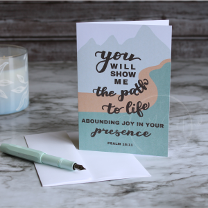 Psalm 16 Greeting Card