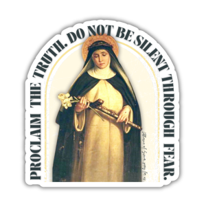 St. Catherine of Siena | Waterproof Sticker | Vinyl