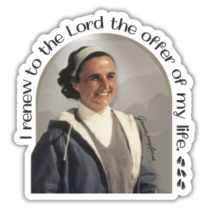 St. Gianna Molla | Waterproof Sticker | Vinyl