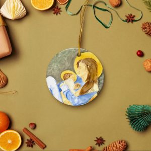 Virgin Mother and Infant Jesus Ornament