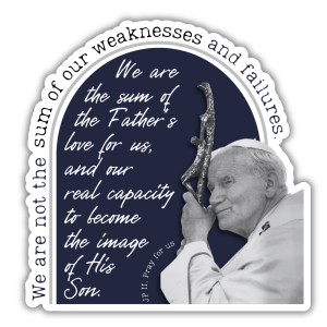 John Paul II waterproof sticker