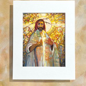 "Who Do You Say that I Am?" art print by Jen Norton