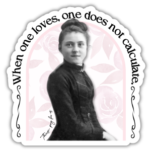 St. Therese of Lisieux | Little Flower | Waterproof Sticker | Vinyl