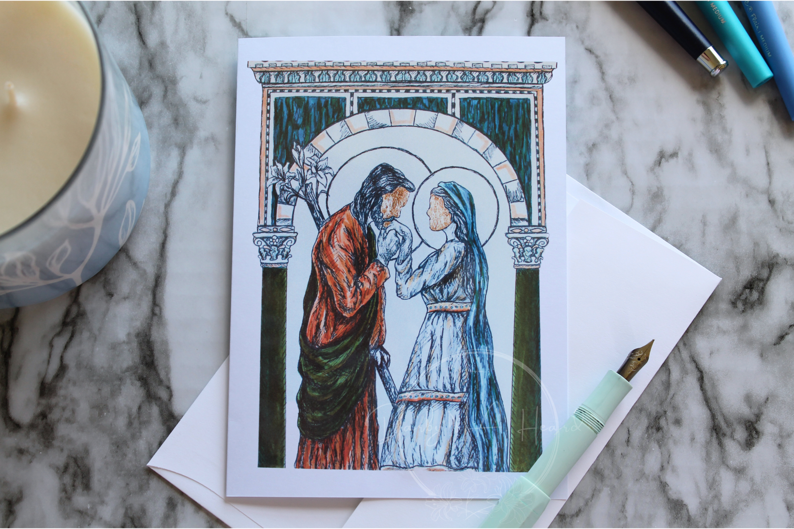 Betrothal of St. Joseph & Our Lady Greeting Card