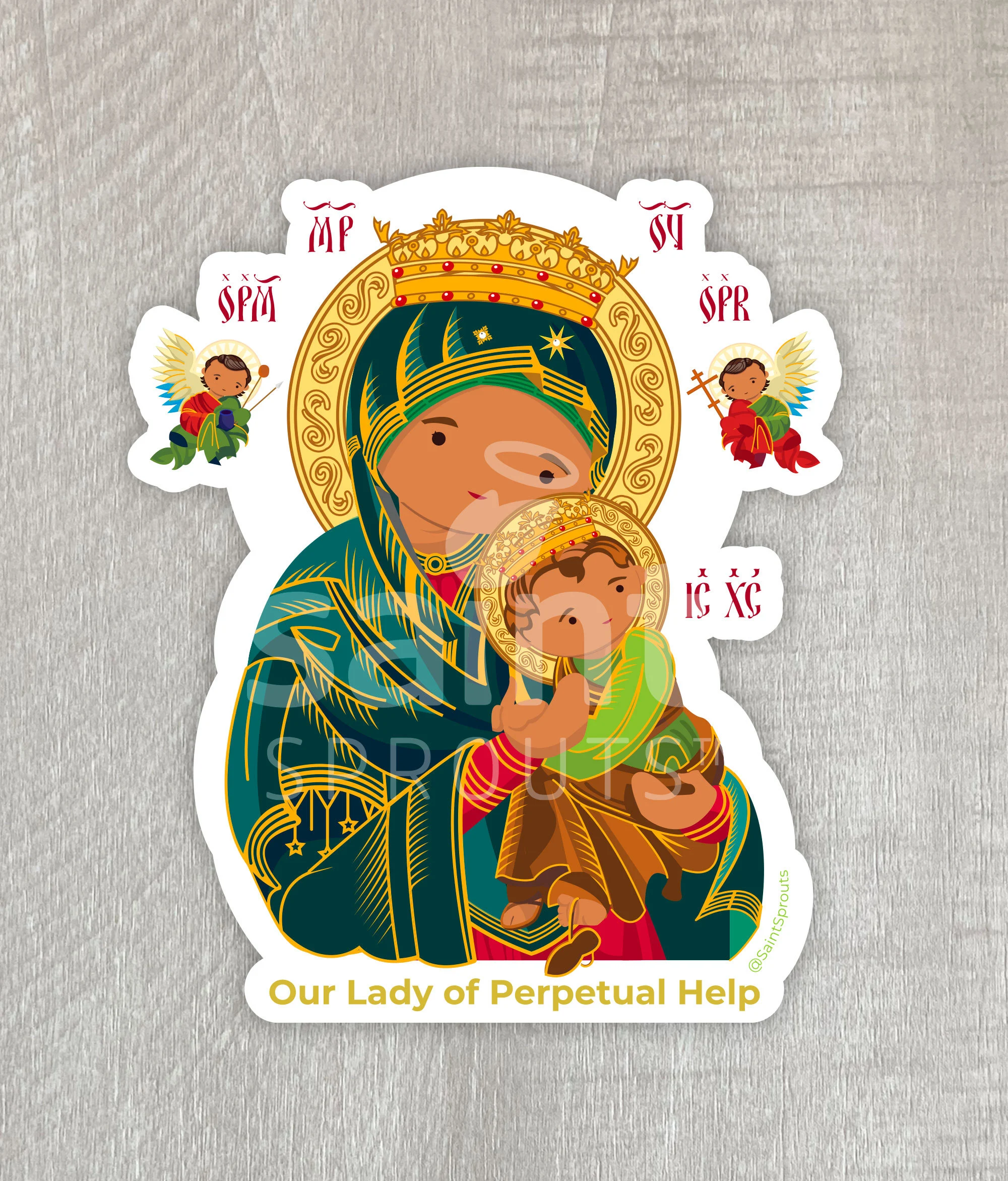 Our Lady of Perpetual Help Sticker - Image 2