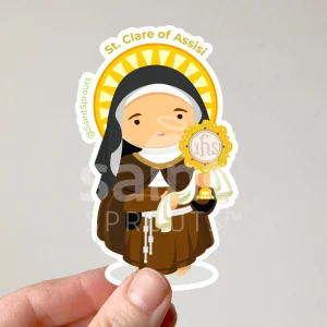 St. Clare of Assisi Sticker