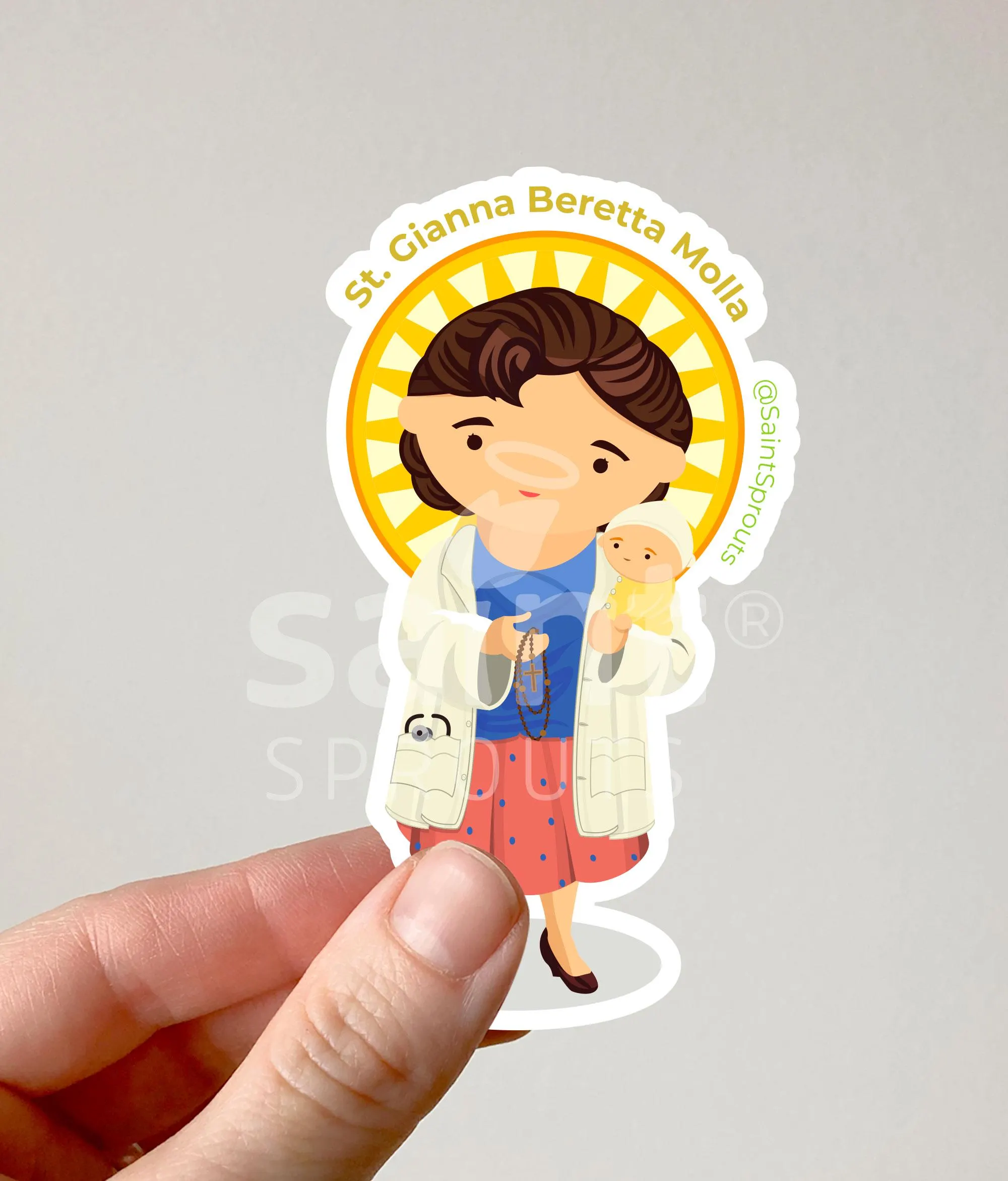 St. Gianna Molla Magnet - Image 3