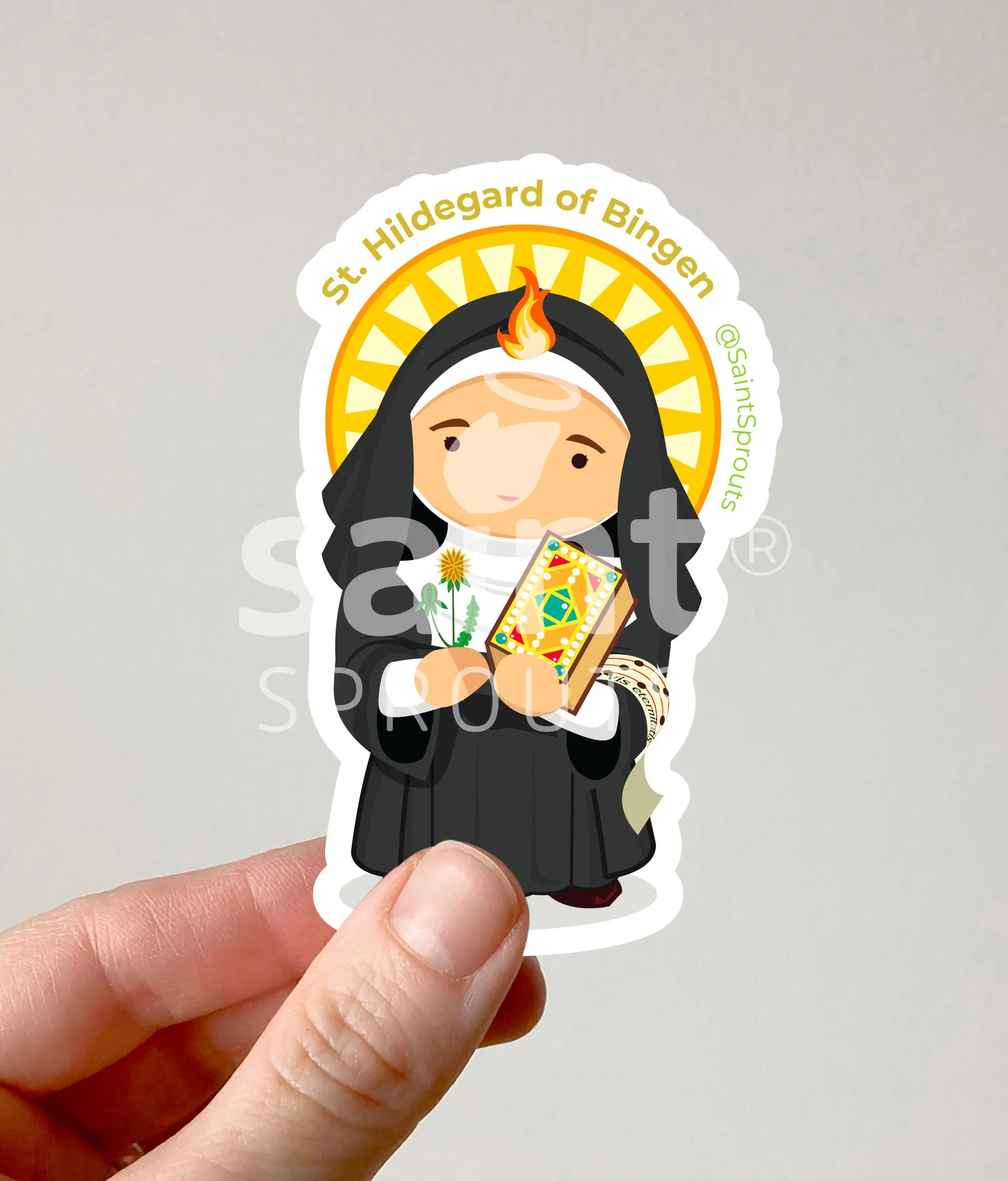 St. Hildegard of Bingen Sticker