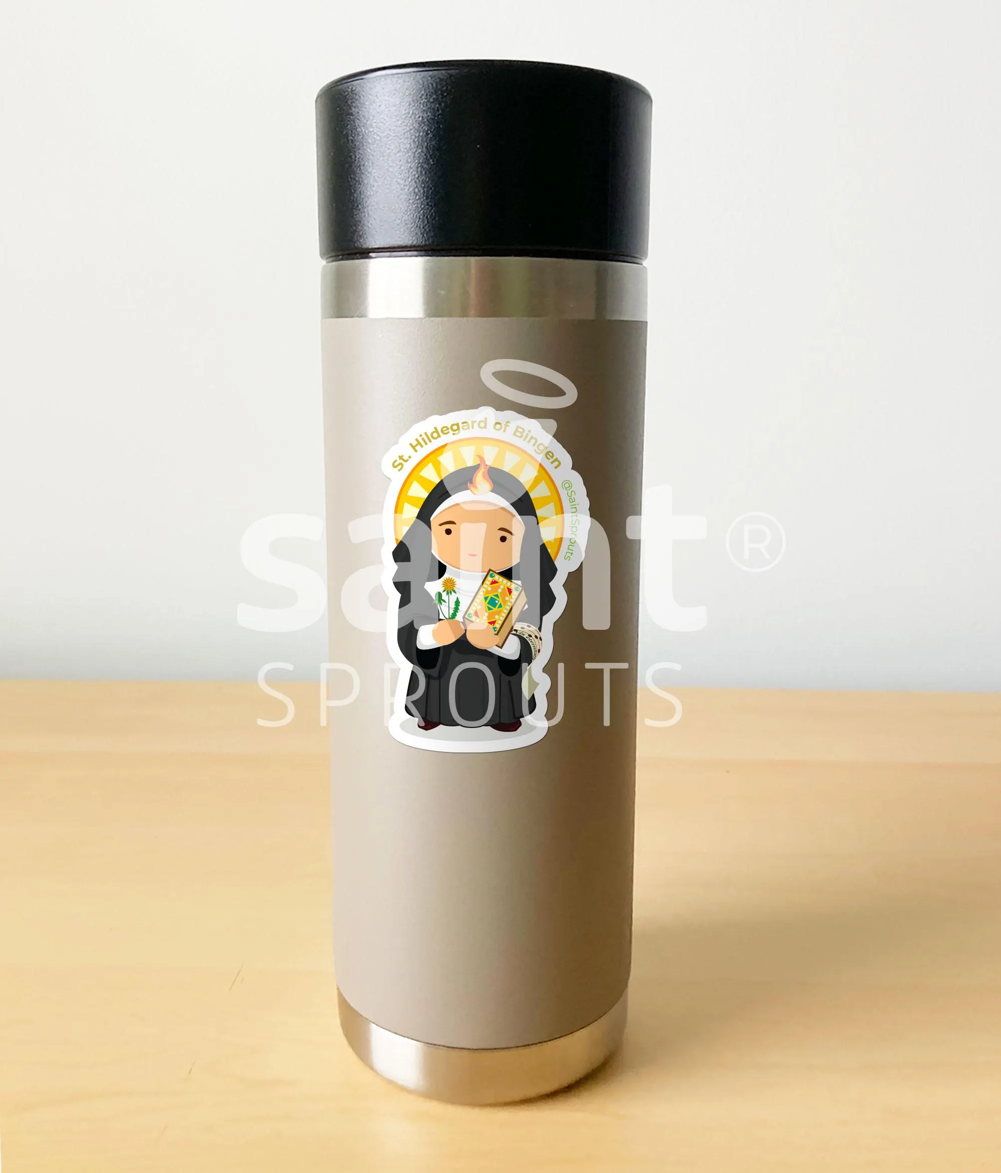 St. Hildegard of Bingen Sticker - Image 2