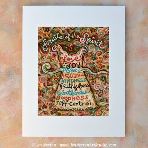Fruits of the Spirit Matted Art Print