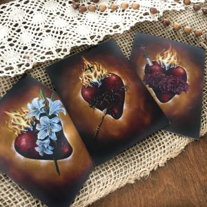 Holy Family Hearts Art Print Bundle, Three Hearts of the Holy Family Art Print