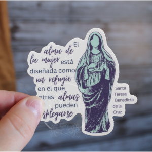 Our Lady of Eucharist Spanish Vinyl Sticker