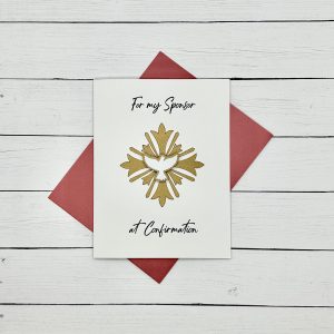 Confirmation Sponsor Card