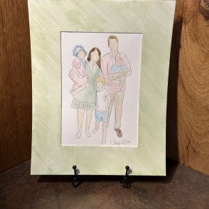 Handpainted Simple Watercolor Portrait