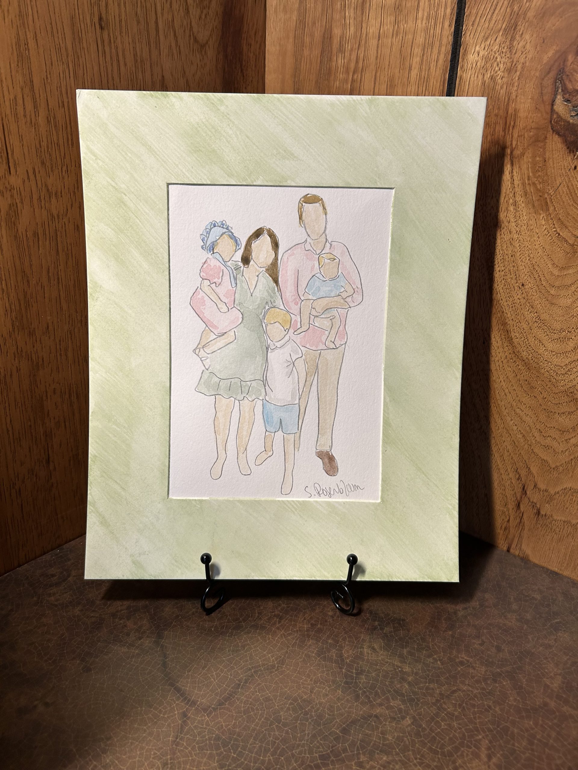 Handpainted Simple Watercolor Portrait