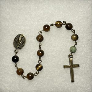Tiger’s Eye Single Decade Rosary