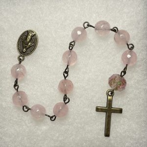 Rose Quartz Single Decade Rosary