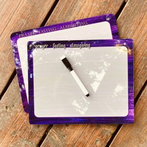 Lenten Dry-Erase Board for Catholics (Blank) to promote liturgical living with many uses!