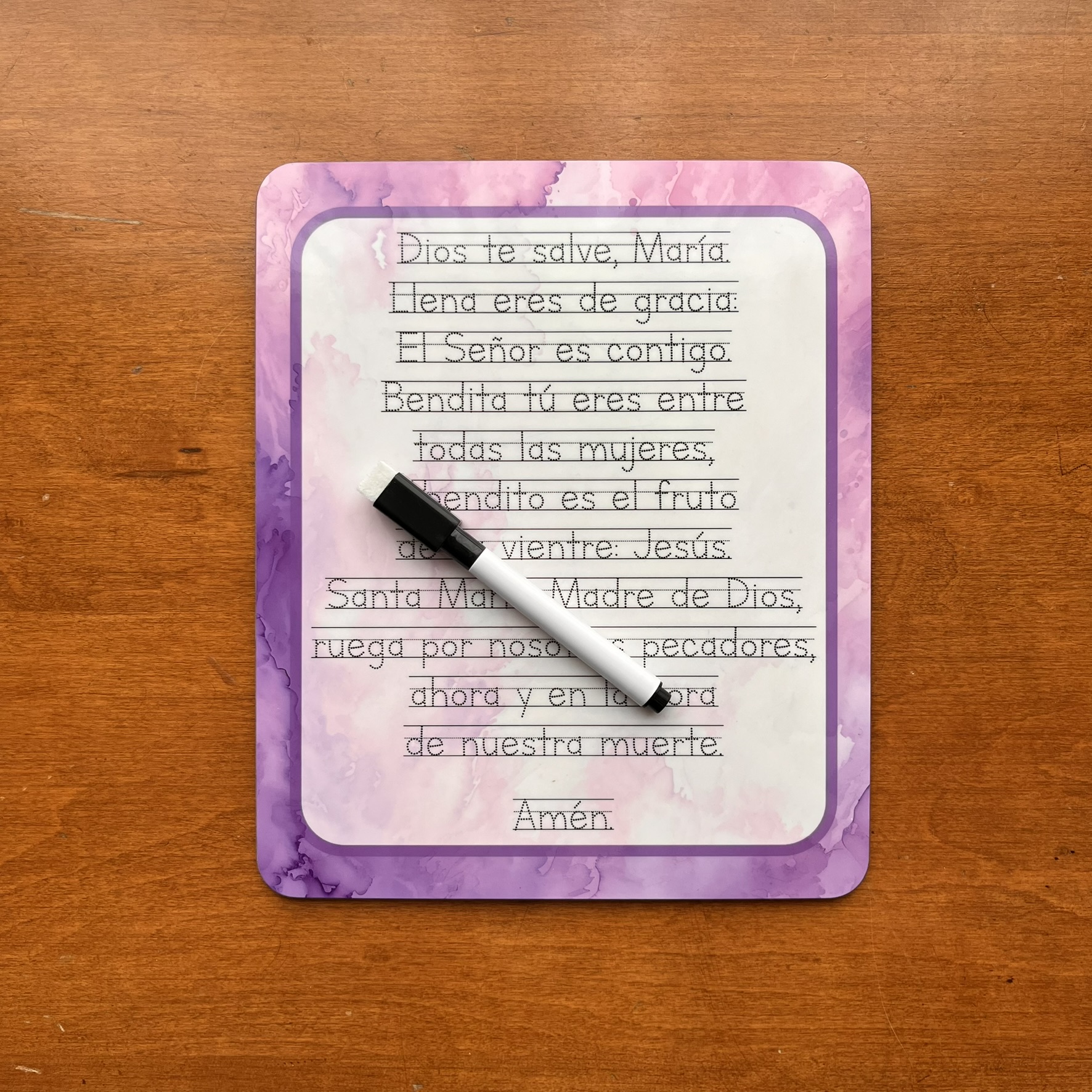 Premade Discounted Spanish Prayer Dry-Erase Boards - Image 2