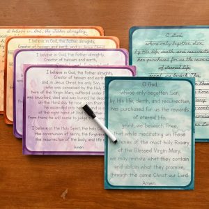 Premade Discounted Apostle's Creed + Rosary Conclusion Dry-Erase Boards