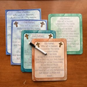 Premade Discounted Our Father Prayer Dry-Erase Boards
