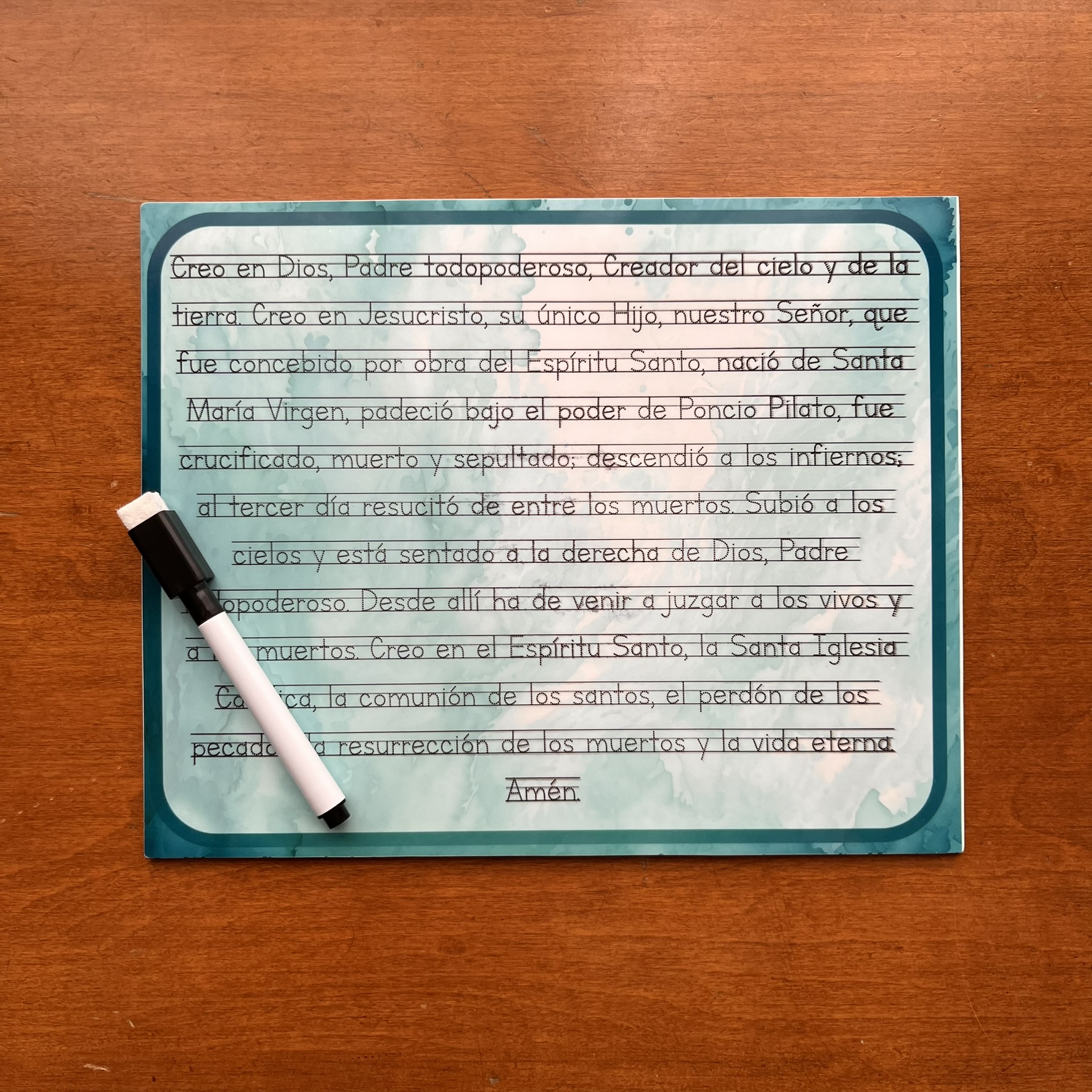 Premade Discounted Spanish Prayer Dry-Erase Boards - Image 5