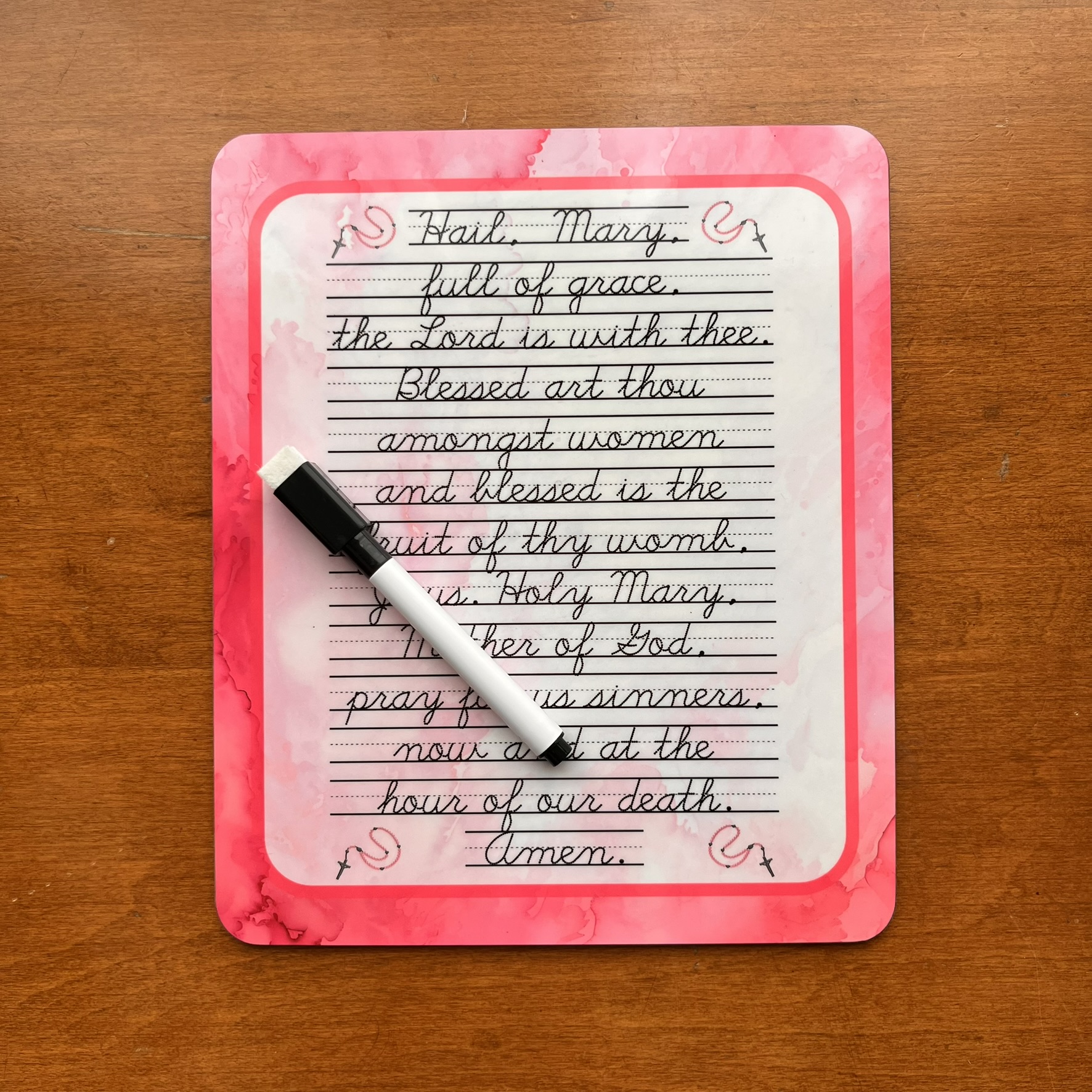 Premade Discounted Hail Mary Regular Border Dry-Erase Boards - Image 3