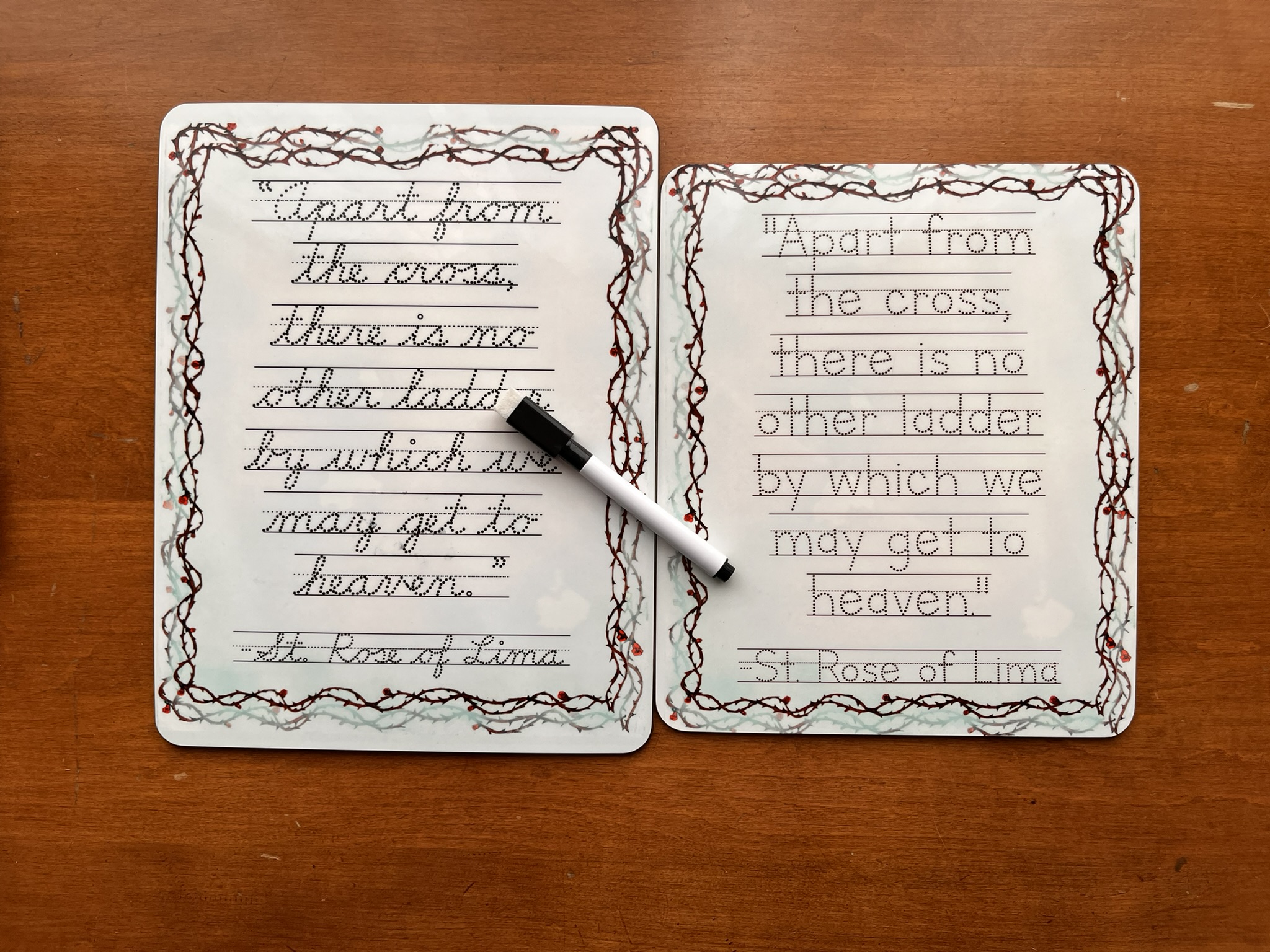 Premade Discounted Saint Quote Dry-Erase Boards - Image 2