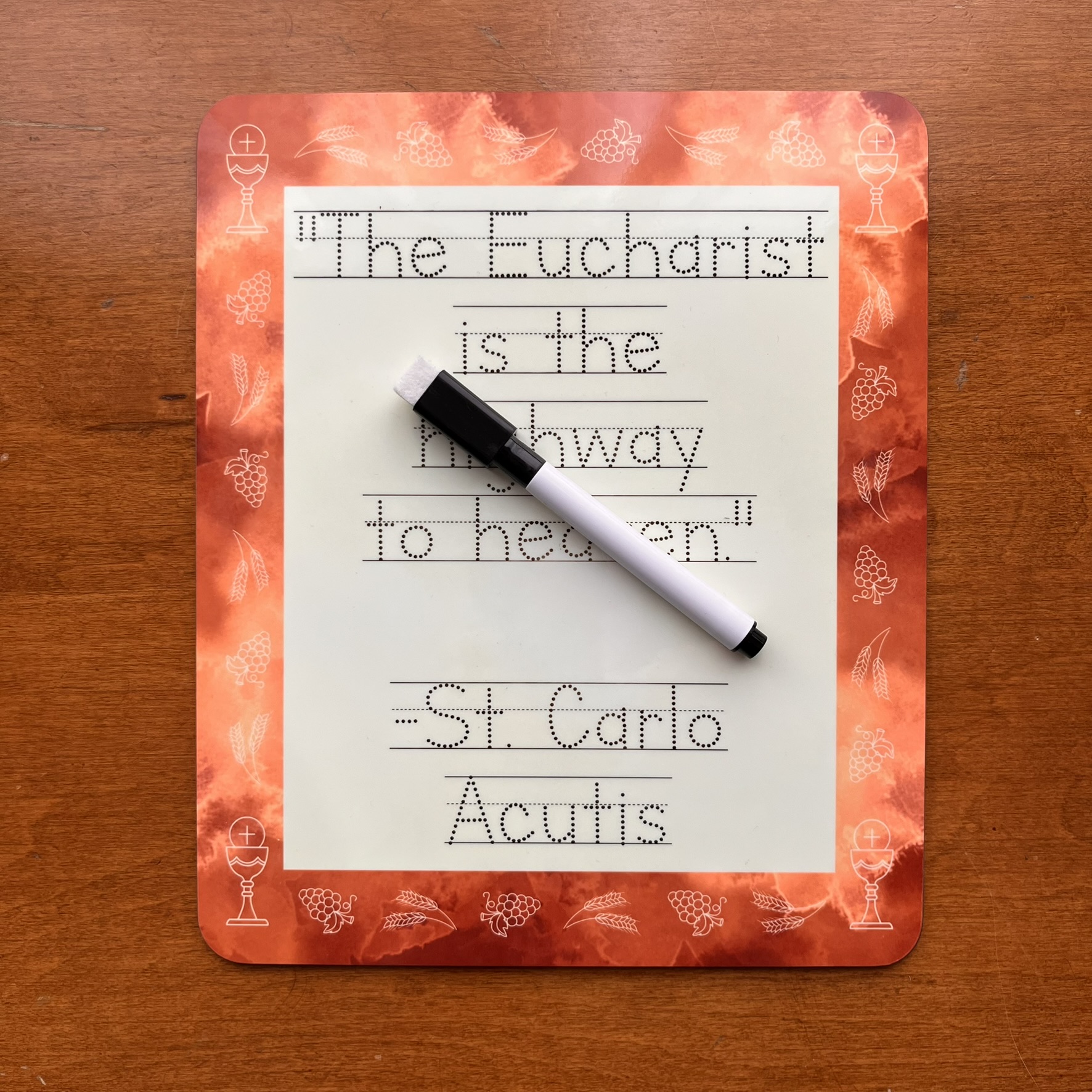 Premade Discounted Saint Quote Dry-Erase Boards - Image 3